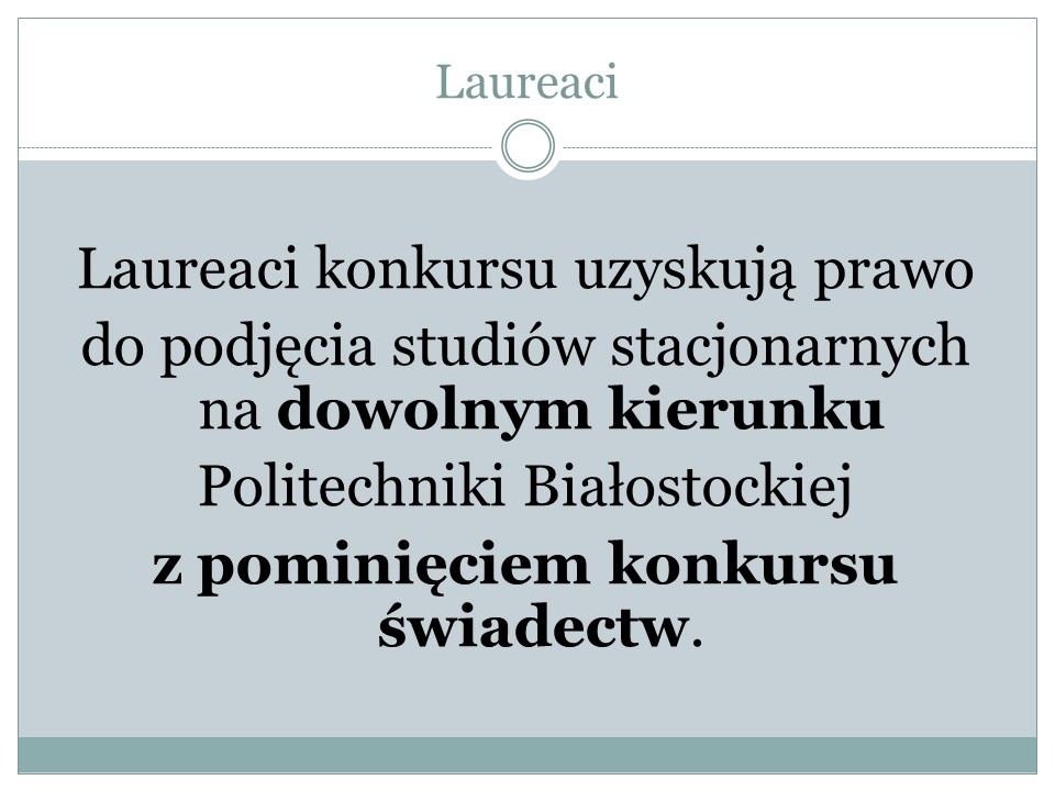 Prezentacja: slajd 23 z 26: informacja dostępna pod linkiem O konkursie.