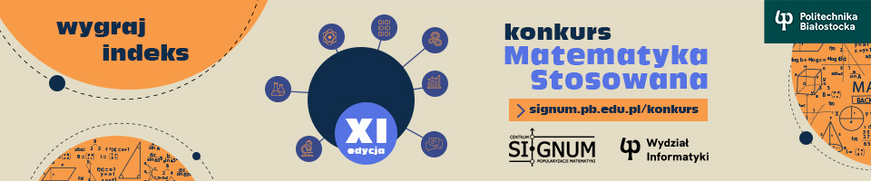 SIGNUM - Konkurs ,,Matematyka stosowana''